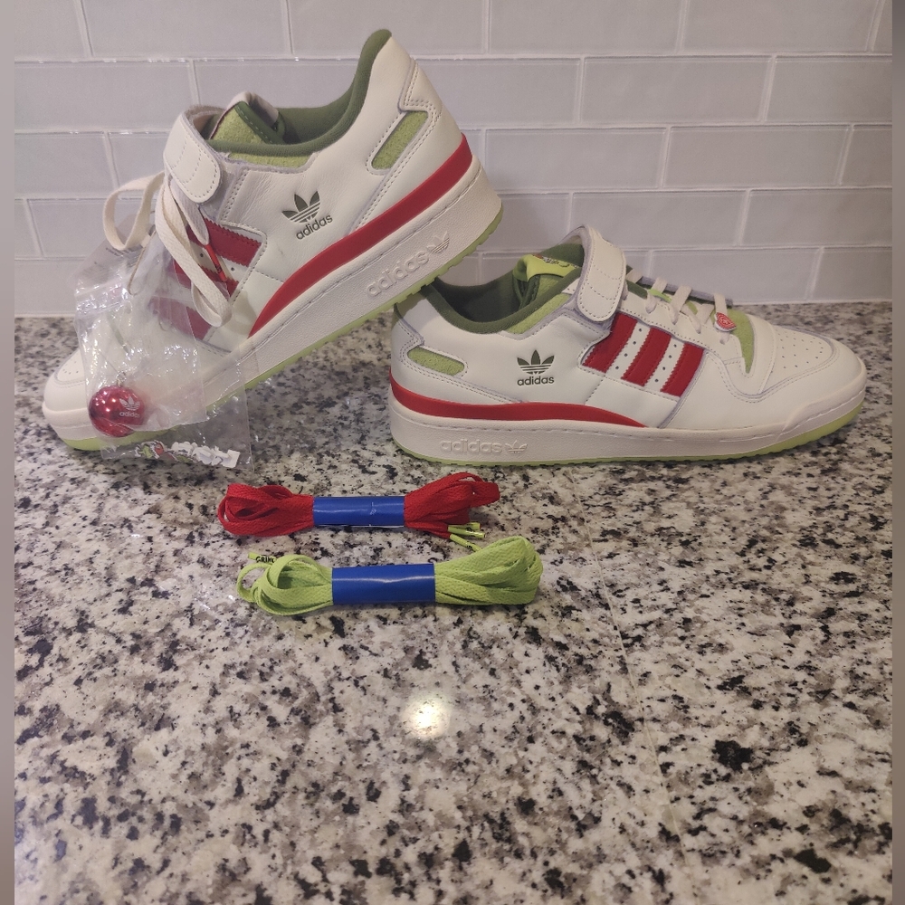 Adidas Forum Low The Grinch Dr.Seuss 2023 Green White Red Men Sneaker
